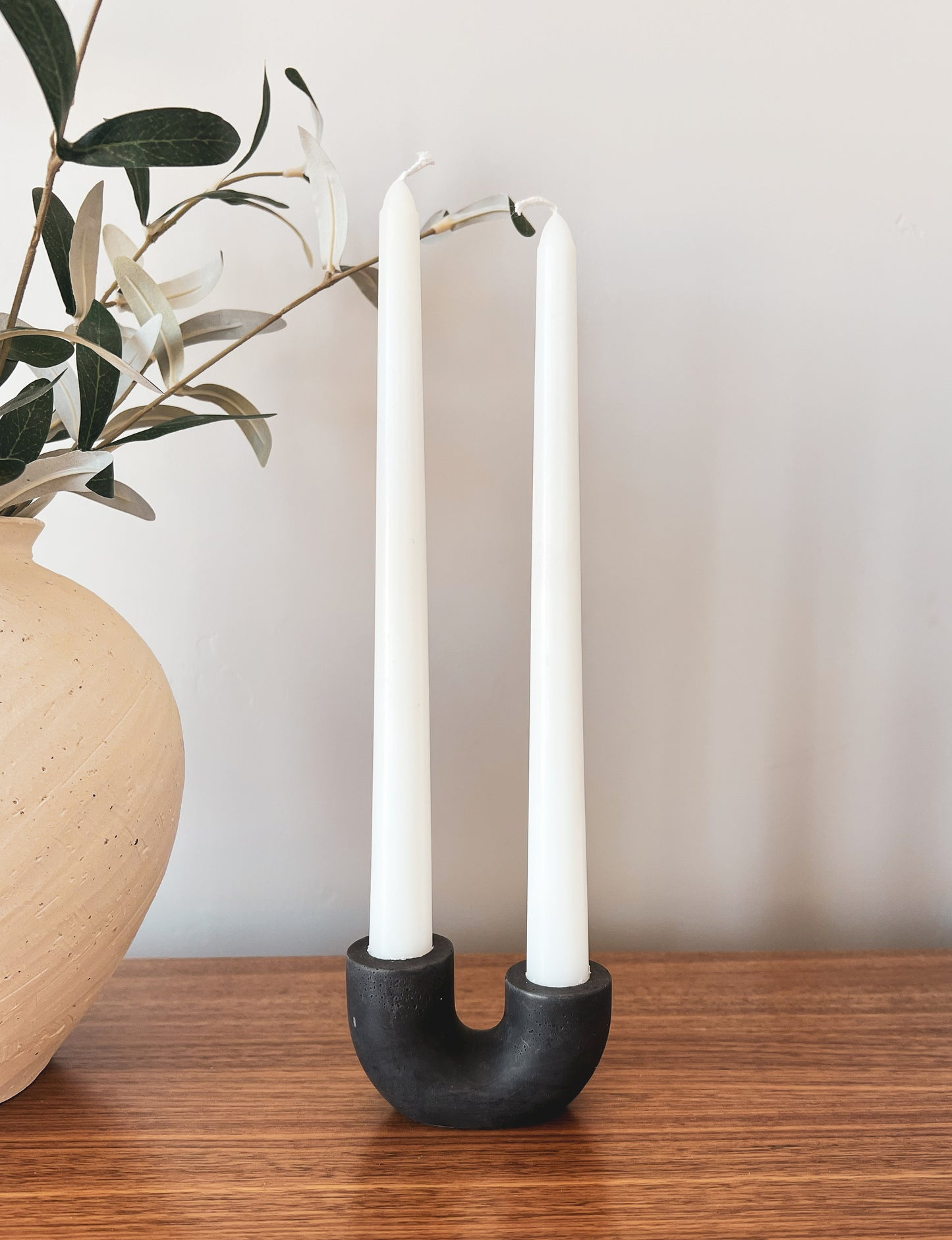 organic-modern-taper-candle-holder-artisanal-concrete-home-decor