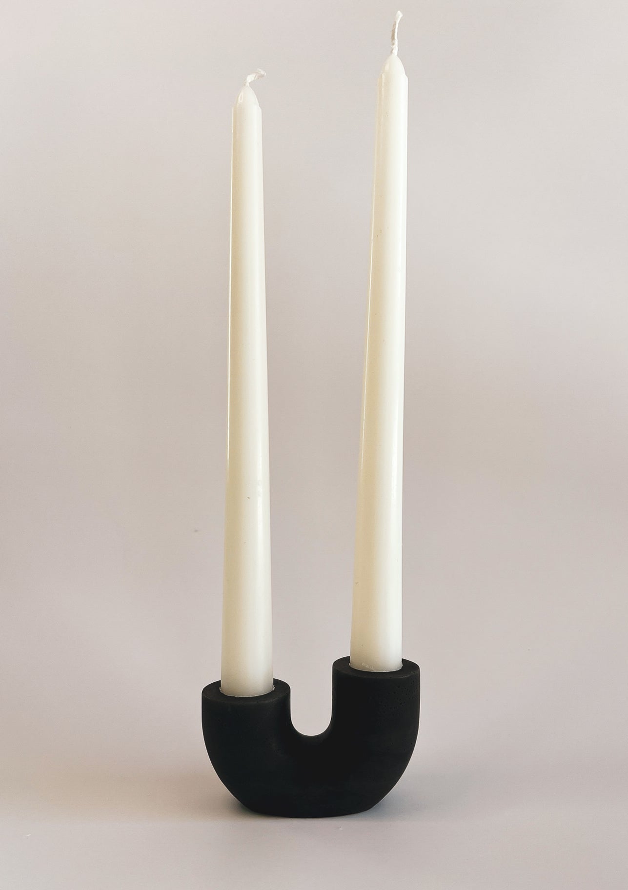 organic-modern-taper-candle-holder-artisanal-concrete-home-decor