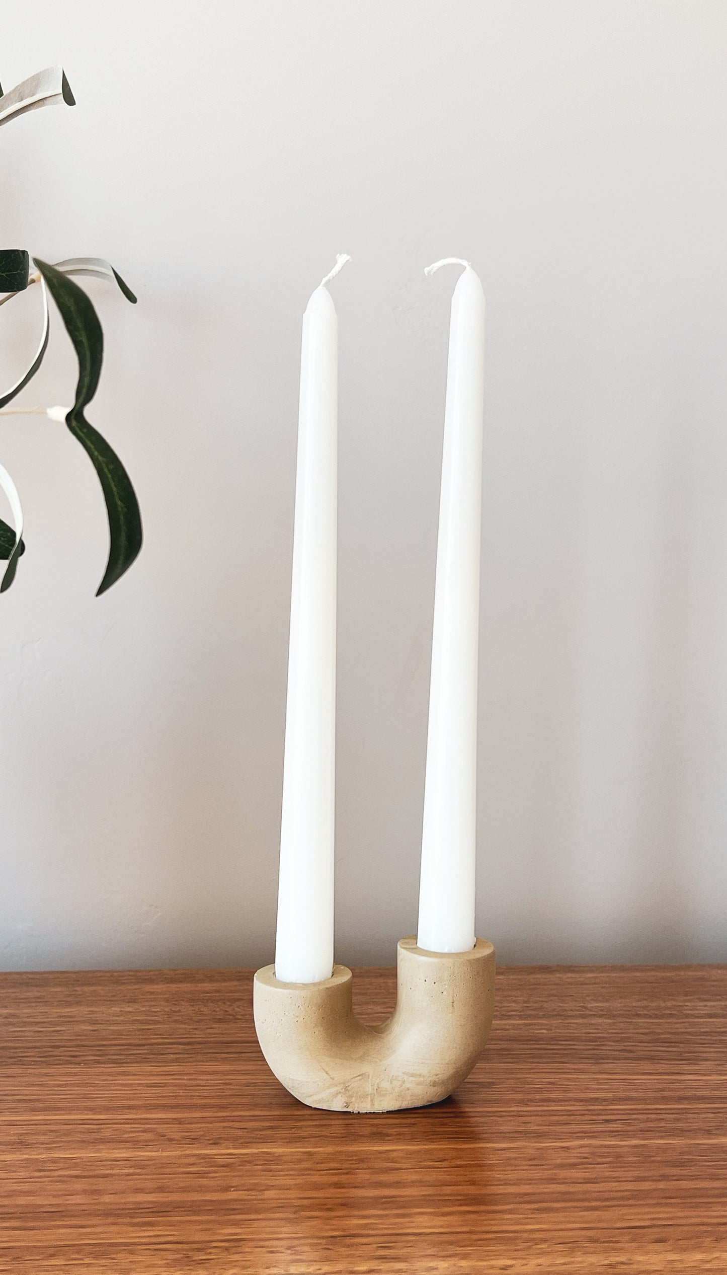 organic-modern-taper-candle-holder-artisanal-concrete-home-decor