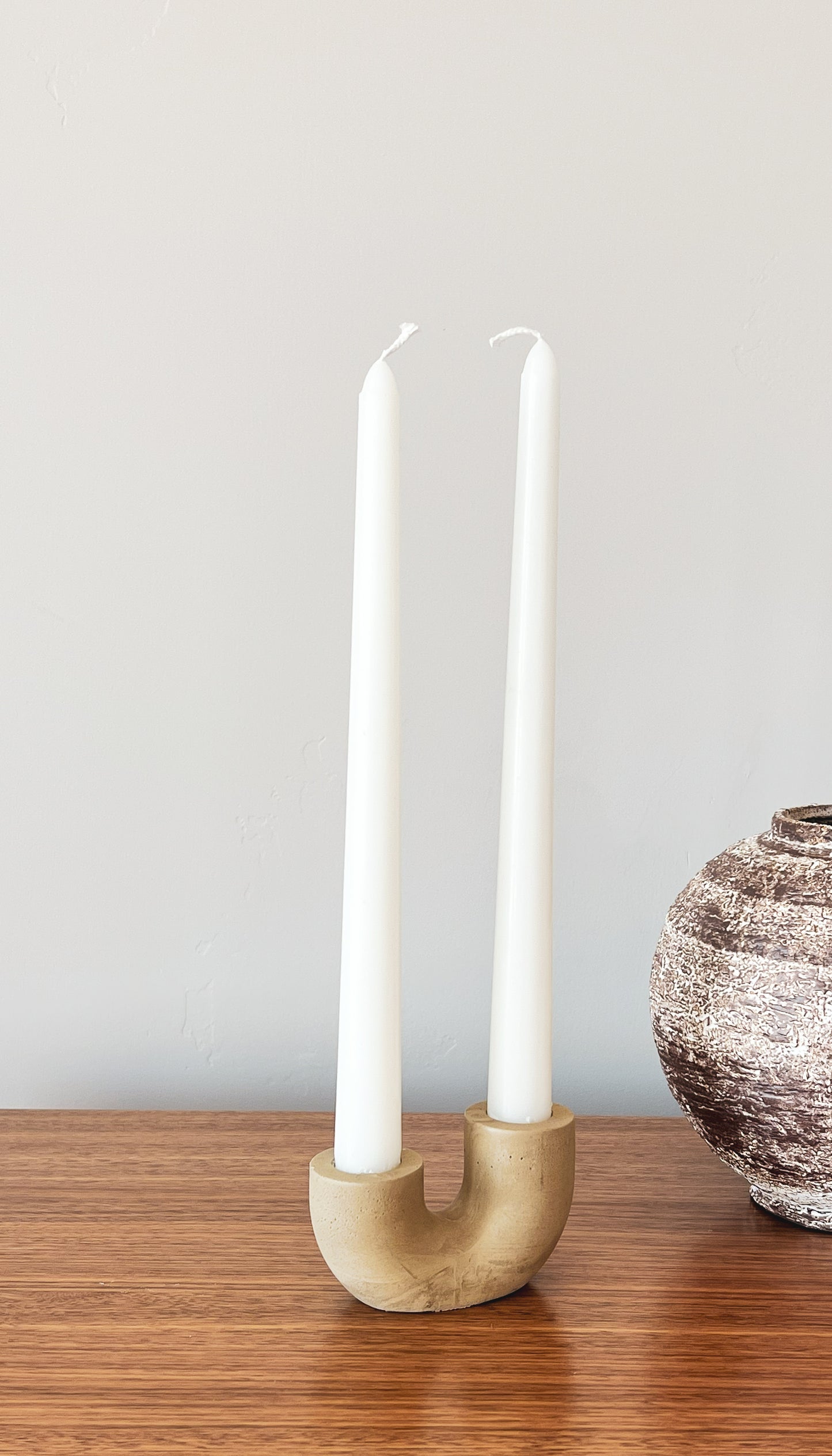 organic-modern-taper-candle-holder-artisanal-concrete-home-decor