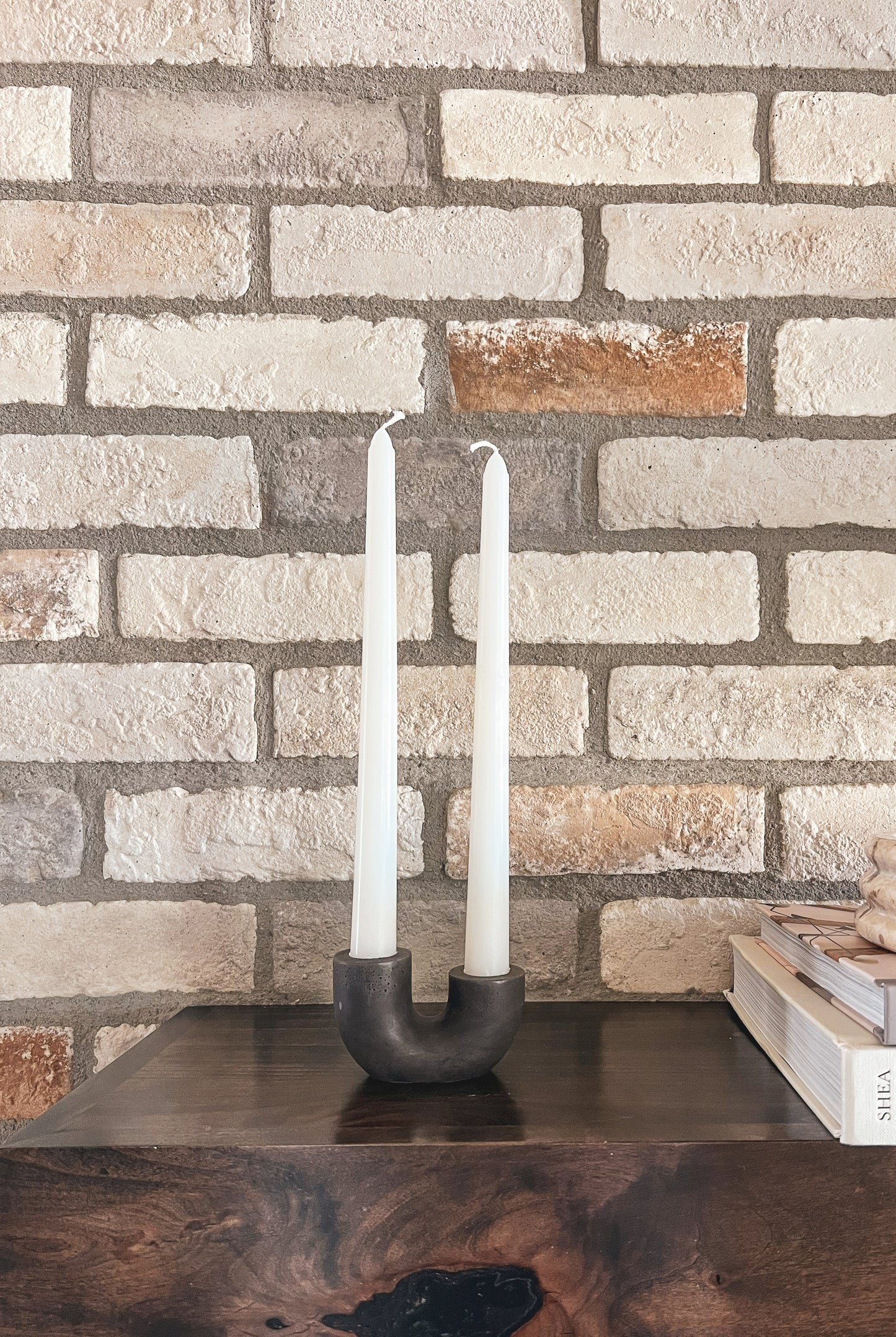 organic-modern-taper-candle-holder-artisanal-concrete-home-decor