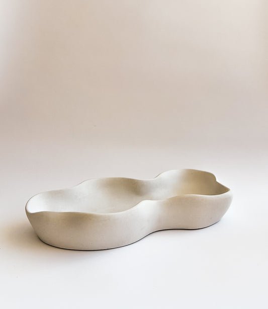 Rio Organic Concrete Wavy Bowl