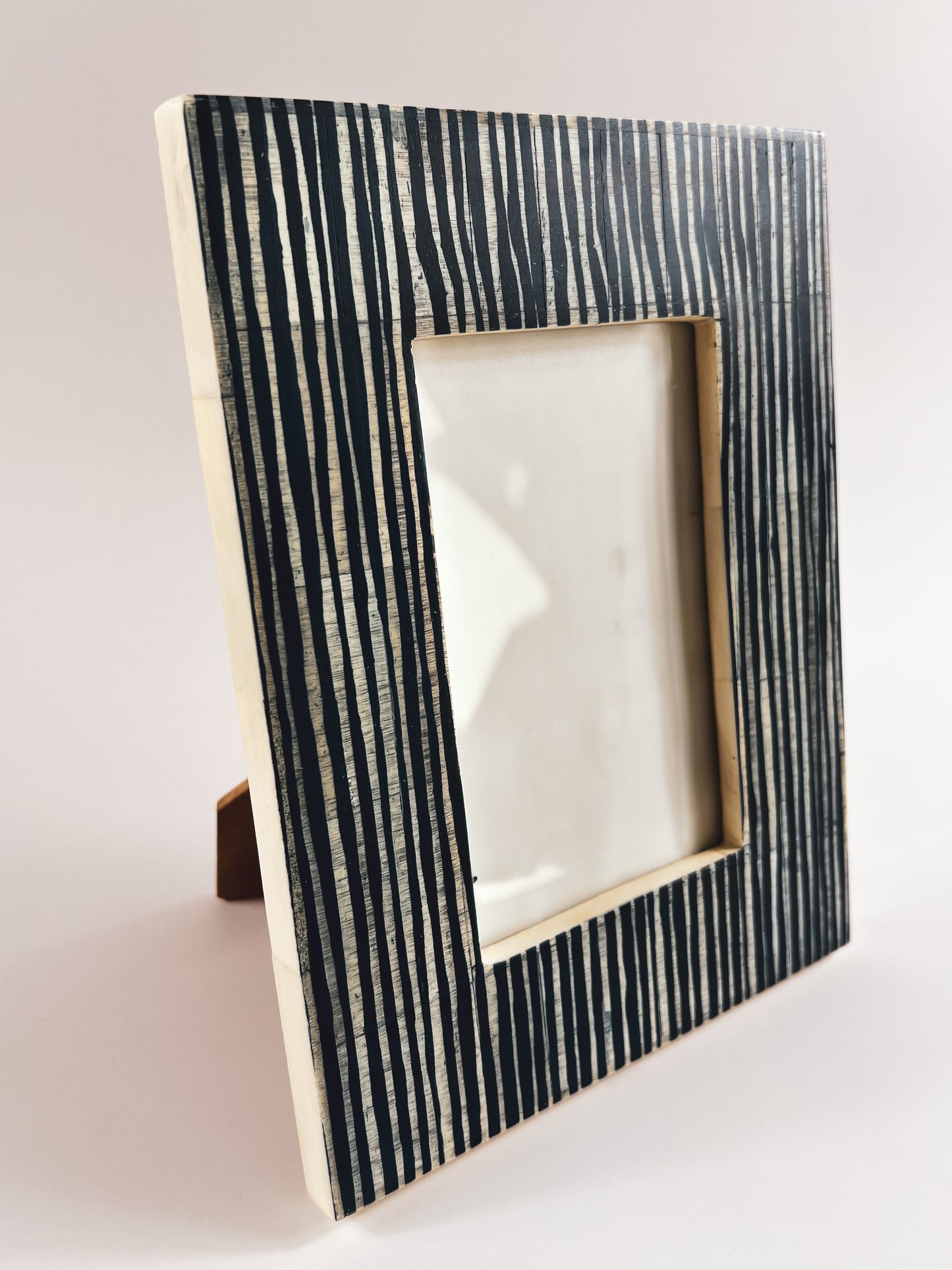 blue-striped-picture-frame-bone-home-decor