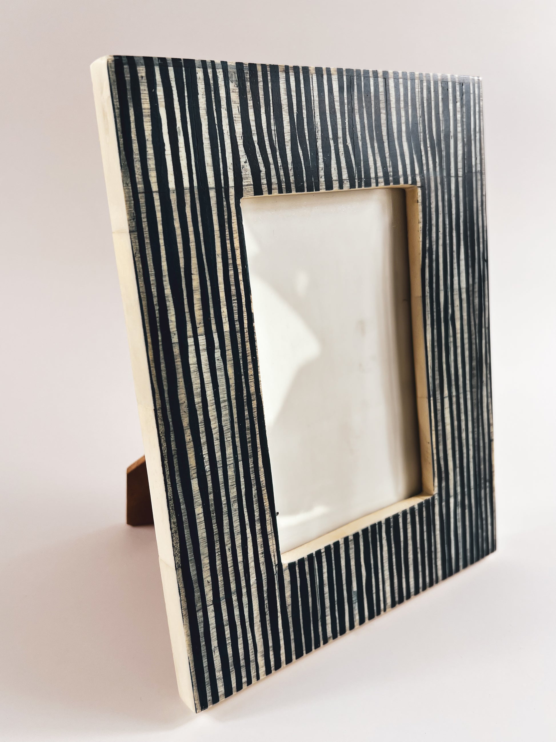 blue-striped-picture-frame-bone-home-decor