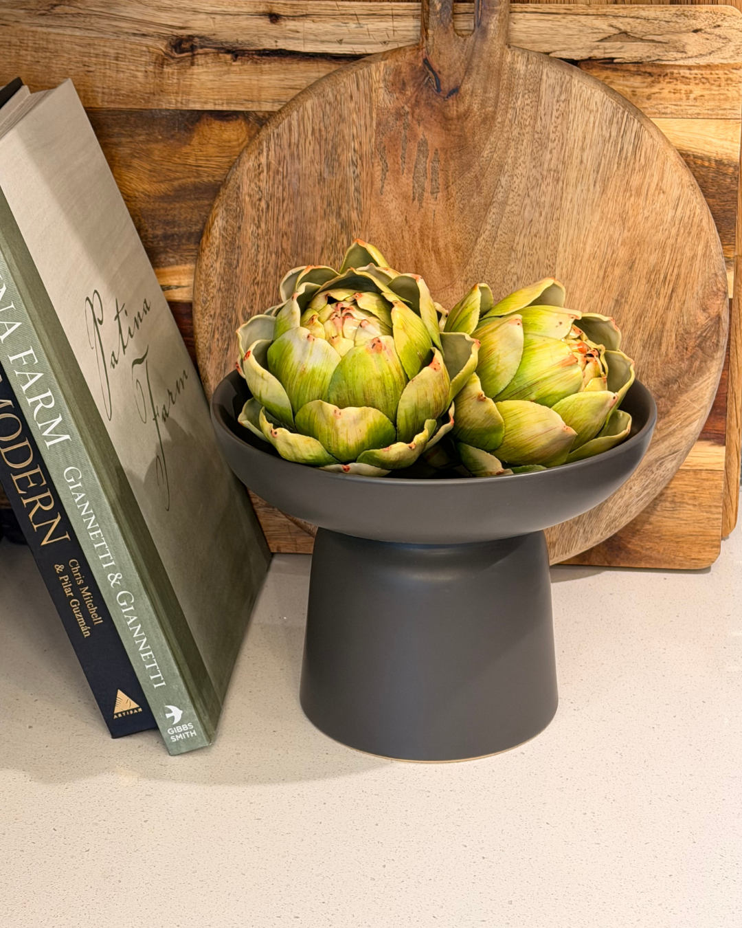 Sagebrush Ceramic Footed Bowl