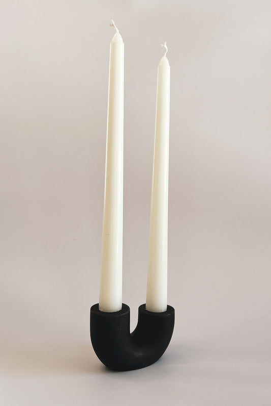 organic-modern-taper-candle-holder-artisanal-concrete-home-decor