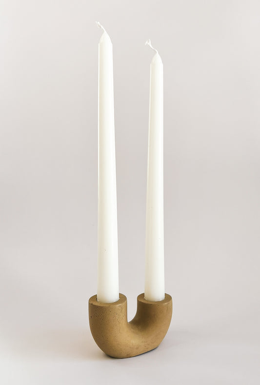 organic-modern-taper-candle-holder-artisanal-concrete-home-decor